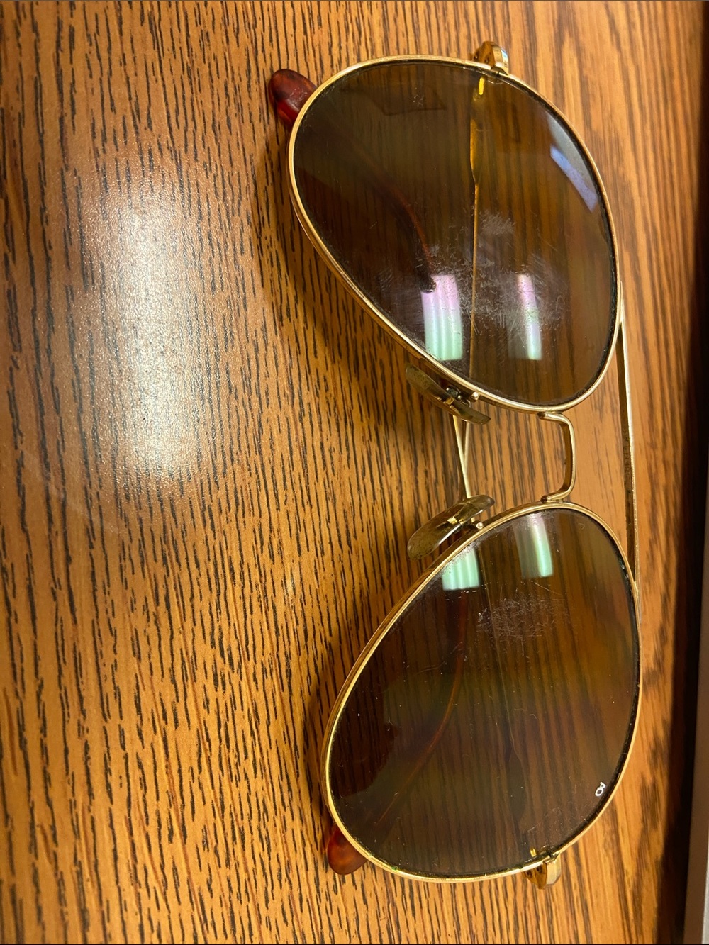 Vintage American Optics Aviator Sunglasses with Brown Lenses - Men Accessories